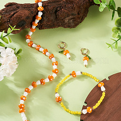 1 нить бусины лэмпворк ручной работы&nbsp;LAMP-TA0001-84E