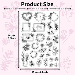 Individuelle transparente Stempel aus PVC-Kunststoff&nbsp;DIY-WH0439-0015