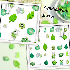 120 шт. 12 стиля прозрачных и непрозрачных смоляных кабошонов&nbsp;RESI-SP0001-07