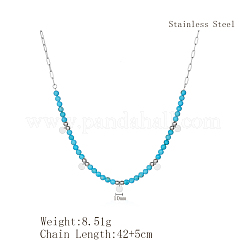 Минималистичные круглые бусины из натурального окрашенного камня&nbsp;KT3455-1