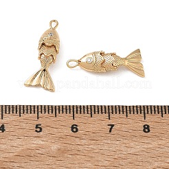 Pendentifs en laiton Shegrace avec micro-pavé de zircone cubique transparente&nbsp;XGRQ4G826-690G
