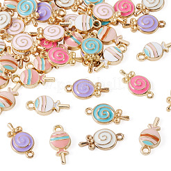 Colgantes de esmalte de aleación 48pcs 8 estilos&nbsp;ENAM-BG0001-08