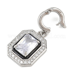 Латунные микро проложить кубического циркония подвески&nbsp;LS-KK-K413-08P