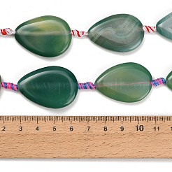 Agate à bandes naturelles / brins de perles d'agate à rayures&nbsp;GG-CBA367E-01A