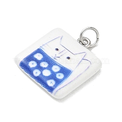 Pendentifs en laiton émaillé imprimé&nbsp;LS-KK-CBA9B3D-03P-01