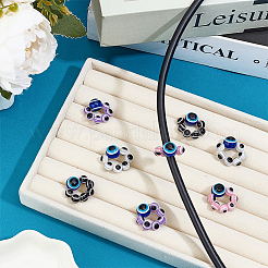 8 шт. 4 стиля сглаза смоляной стетоскоп подвеска украшения&nbsp;HJEW-OC00263