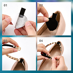 1 sachet de lacets anti-desserrage pour chaussures à talons hauts en simili cuir PU&nbsp;AJEW-CP0011-80B