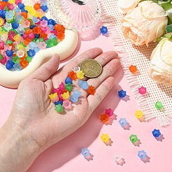 200шт 8 цвета прозрачные акриловые колпачки для бусин&nbsp;TACR-YW0002-20