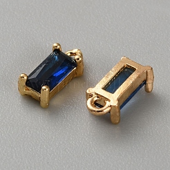 Breloques en laiton doré avec micro pavé de zircones cubiques&nbsp;KK-WH0079-130C
