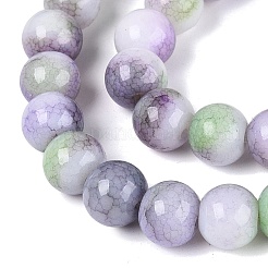 Brins de perles de verre teintées à effet ombré opaque&nbsp;GLAA-Q106-04A-13