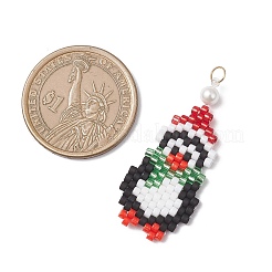 Рождественские подвески в виде пингвинов из стеклянного бисера&nbsp;PALLOY-MZ01044-02