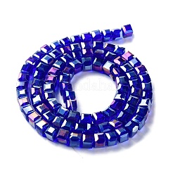 FilI di perline in vetro placcato&nbsp;EGLA-R030-6x6mm-10
