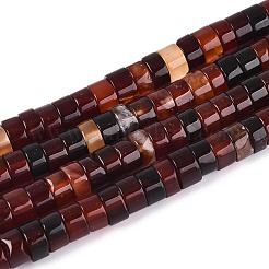 Окрашенные естественный агат бисер пряди&nbsp;G-T144-55A-01