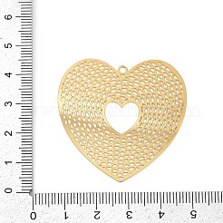 Подвески из нержавеющей стали 304 с травленым металлическим декором&nbsp;STAS-H236-05G