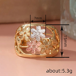 Fingerringe aus Messing für Damen&nbsp;WG4845E-01