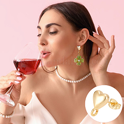 10 шт. латунные серьги-гвоздики&nbsp;KK-UN0005-30