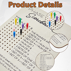 Деревянная игровая доска&nbsp;AJEW-WH0816-233