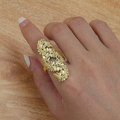 Латунные регулируемые кольца на палец для женщин&nbsp;AX2322