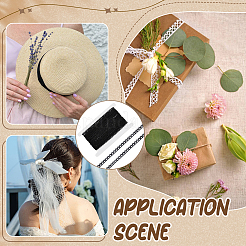 15 ярд кружевной отделки из полиэстера&nbsp;SRIB-MA0001-09B