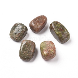 Бусины из природных Unakite, лечебные камни, для энергетической балансирующей медитативной терапии, упавший камень, драгоценные камни наполнителя вазы, нет отверстий / незавершенного, самородки, 20~35x13~23x8~22 мм