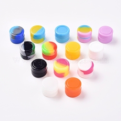 Boîtes en silicone de qualité alimentaire, colonne, couleur aléatoire simple ou couleur mélangée aléatoire, 2.2x1.7 cm, Diamètre intérieur: 1.5 cm, capacité: 2 ml
