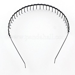 Железные аксессуары для волос, фурнитура диапазона волос, металлический черный, внутренний диаметр: 120 мм