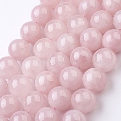 Chapelets de perles en quartz rose naturel, ronde, 20mm, Trou: 1mm, Environ 20 pcs/chapelet, 15.7 pouce (40 cm)