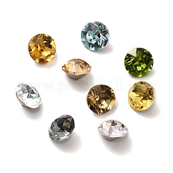 Ограненные капононы из каменного стекла, задние и задние, алмаз, разноцветные, 9 мм