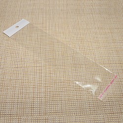 Bolsas transparentes de celofán autoadhesiva rectángulo para tarjetas gráficas collar, Claro, 27.5x6.5 cm, espesor unilateral: 0.2 mm, medida interior: 22.5x6.5 cm