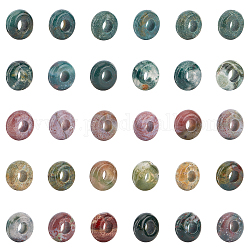 Natur Indien Achat Perlen europäischen, Großloch perlen, Rondell, 10x4.5 mm, Bohrung: 4 mm, 30 Stück / Karton