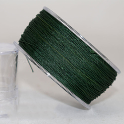 Нейлона кордной нити, для изготовления ювелирных изделий, темно-серый, 0.4 мм, около 196.85 ярда (180 м) / рулон