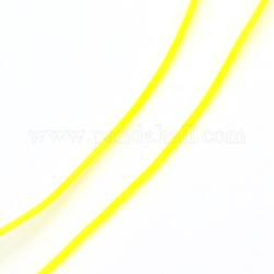 Корейская кристалл упругой нити, бисероплетение, стрейч браслет, круглые, желтые, 0.6 мм, около 1093.61 ярда (1000 м) / рулон