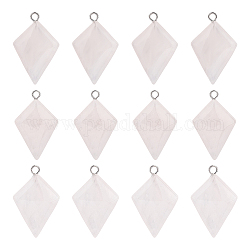UNICRAFTALE 12Pcs Rose Quartz Kite Pendant Gemstone Kite Pendants Crystal Kite Charms Stone Kite Necklace Pendants with Stainless Steel Loops Stone Charms for Jewlery Making Hole 2mm