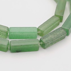 Avventurina verde naturale perline cuboide fili, 13x4x4mm, Foro: 1 mm, circa 31pcs/filo, 16.1 pollice