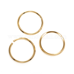 304 anello di salto in acciaio inossidabile, anelli di salto aperti, oro, 12 gauge, 26x2mm, diametro interno: 23mm
