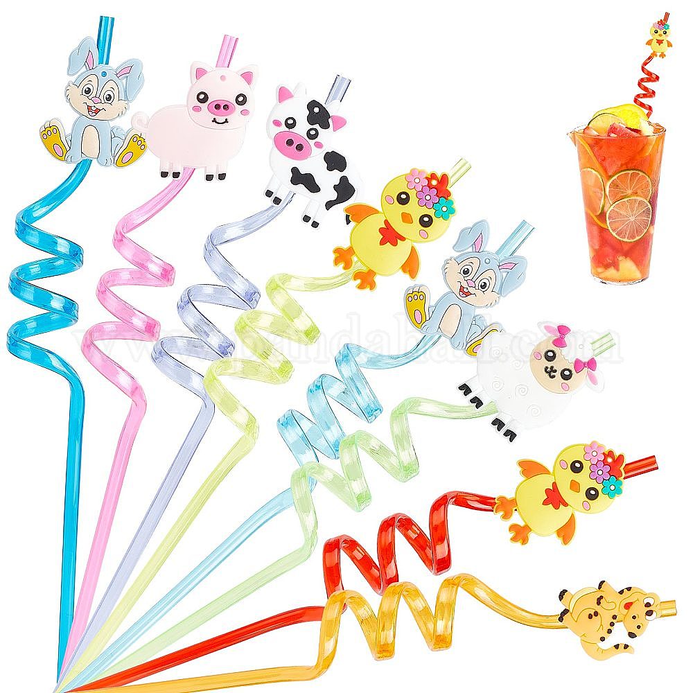 Wholesale PET Spiral Drinking Straws