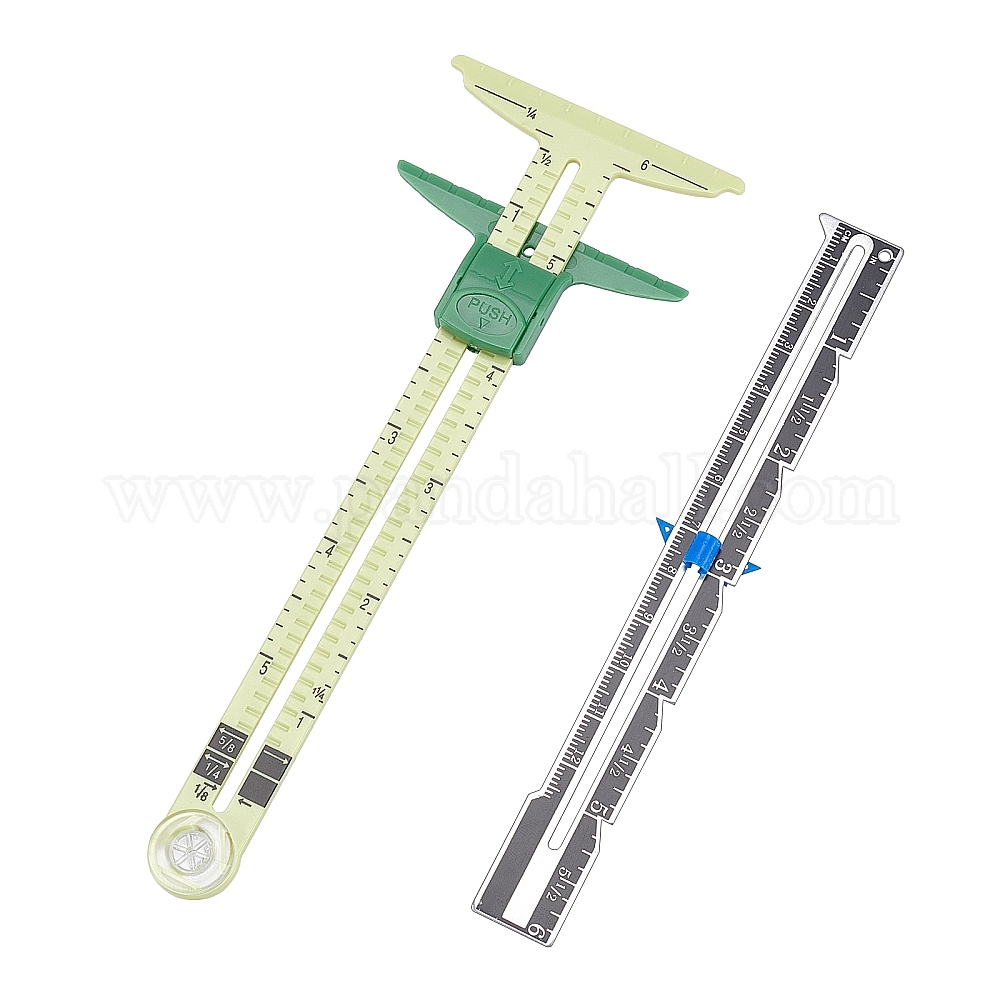 Wholesale Aluminum Sliding Gauge Measuring Sewing Ruler