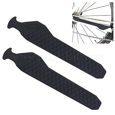 OLYCRAFT 2Pcs Mountain Bike Chainstay Protector MTB Bicycle Down Tube Frame  Protector Silicone Bicycle Frame Guard Chain Guard Pad Protect Your Bike