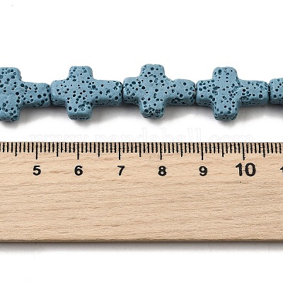 Бусы из натуральной лавы&nbsp;G-L498-E01-01D-1