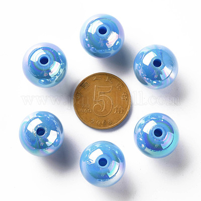 Непрозрачные акриловые бусины MACR-S370-D16mm-8-1