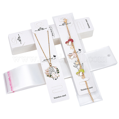 50 Pcs Necklace Display Cards Jewelry Display Cards Bracelet Display  CardsChoker Display Cards Hair Ties Display Cards DIY Jewelry Making  Display Packaging White  Amazonin Home  Kitchen