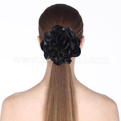 Броши-цветы из полиэстера JEWB-WH0021-54A-1