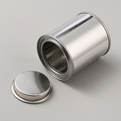 Железная пустая банка из-под краски с крышкой AJEW-WH0166-91P-1