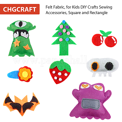 Wholesale CHGCRAFT 24Pcs 6 Colours Halloween Felt Fabric Sheets Square Felt  Fabric Sheet Patchwork Sewing Craft Sheet for DIY Crafts Halloween  Decorations 20x30x0.05cm 