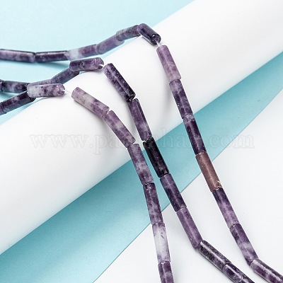 Натуральный лепидолит / пурпурный слюдяный камень бисер пряди&nbsp;G-F247-45-1