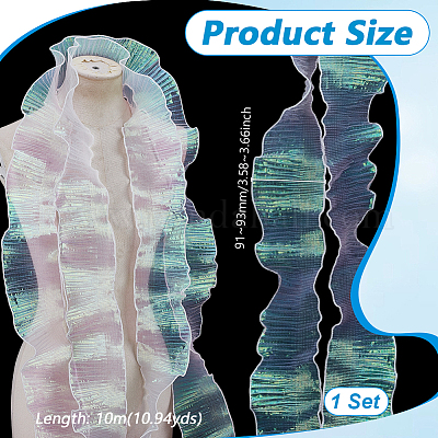 Лента из полиэстера со складками длиной 10 м.&nbsp;OCOR-GA0002-48B-1