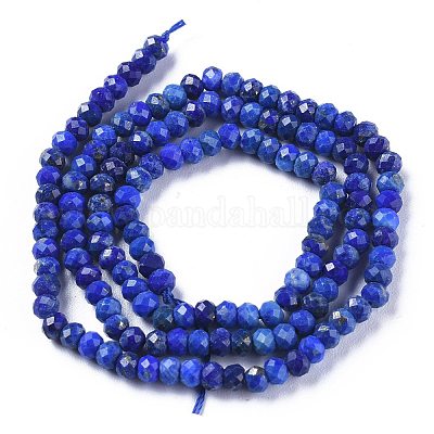Natürlicher Lapislazuli Perlenstränge&nbsp;G-E560-Q01-1