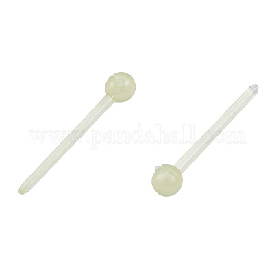 Piccoli orecchini a sfera in plastica&nbsp;EJEW-N022-01D-1