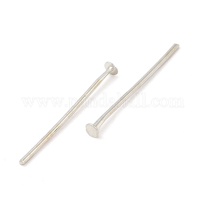 Wholesale Platinum Color Brass Flat Head Pins Fit Jewelry Making Findings 