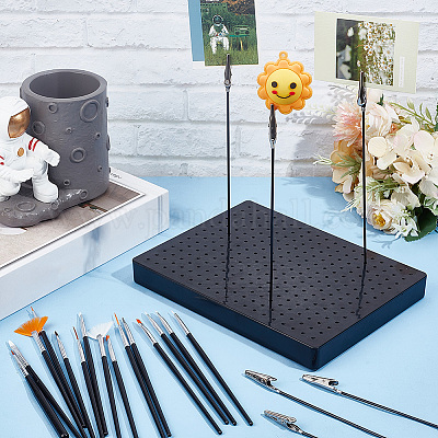 Набор из пластиковых и железных зажимов-аллигаторов и основания AJEW-OC0005-22-1